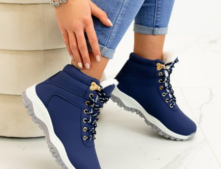 buty trekkingowe granatowe